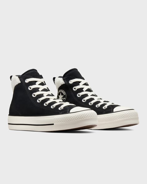 Women Chuck Taylor All Star Puff Lift Cosy Platform Leather High Top  Sneakers