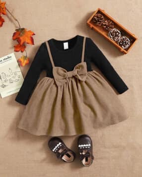 styleconnect Girls Round-Neck Fit & Flare Dress-picture-47