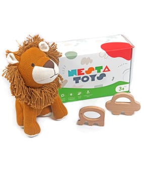 Newborn Gift Set - Lion Plush Toy 