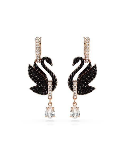 Buy Swarovski Rose Gold-Plated Stone-Studde Online | Ajio.com