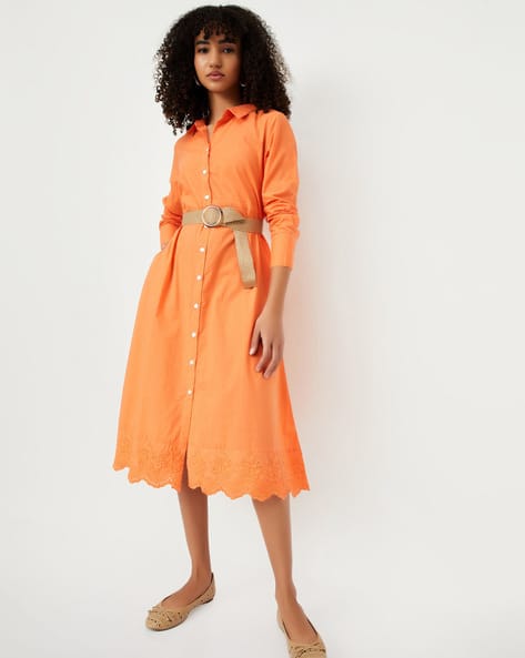 Buy ORANGE Dresses for Women by MAX Online