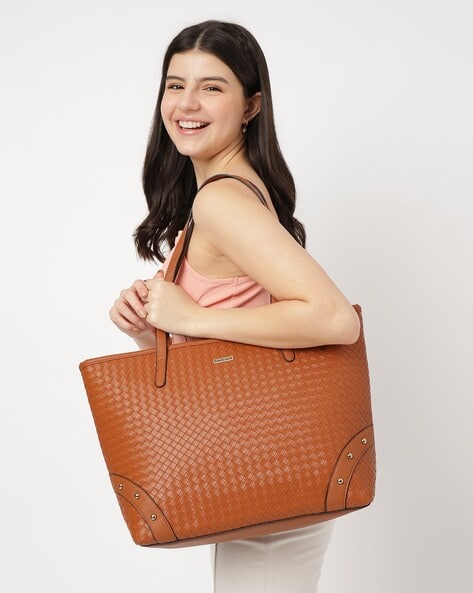 Women Oversized Tote Bag Large Zipper Compartment Fits Upto 15