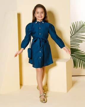 Girls A-line Dress-image-49