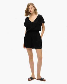 superdry Women V-Neck Playsuit with Insert Pocket-picture-30
