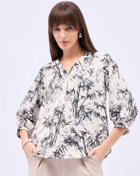 SVARAA Women Tropical Regular Fit  Top