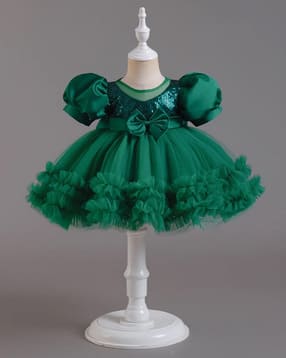 styleconnect Girls Embellished Fit & Flare Dress with Bow Accent-picture-52