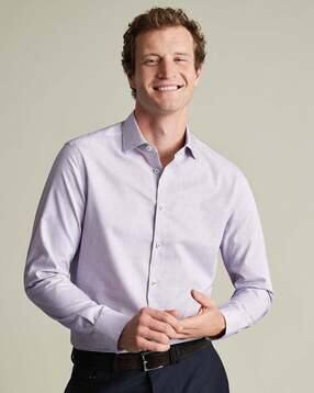 charles tyrwhitt Non-Iron Stretch Texture Slim Fit Shirt-picture-32