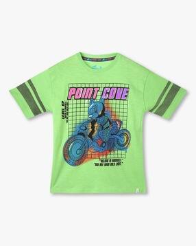 point cove Boys Graphic Print Relaxed Fit Round-Neck T-Shirt-picture-32