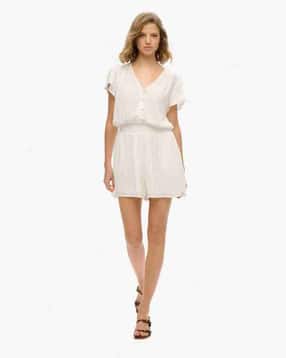 superdry Women V-Neck Playsuit with Insert Pocket-picture-52