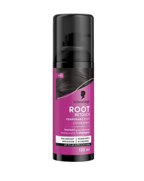 Schwarzkopf Root Retouch Instant Grey Hair Concealer Spray Sweat & Rain Resistant - Black