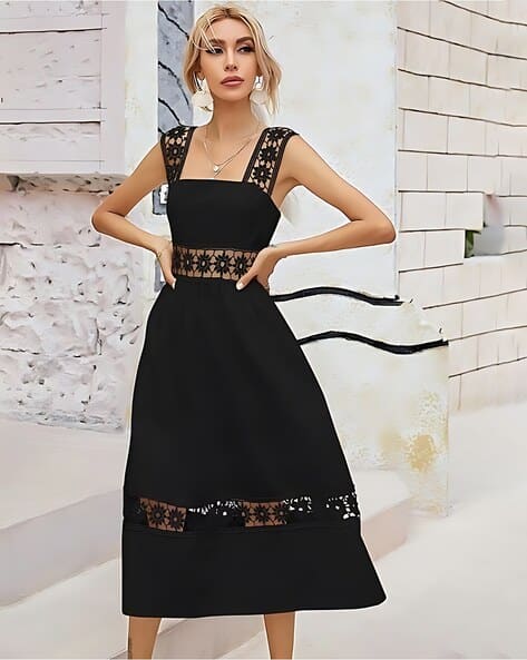 Buy Black Dresses for Women by ZELZIS Online
