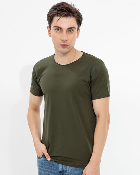 SNITCH Short-Sleeve Crew-Neck T-Shirt deal from ajio