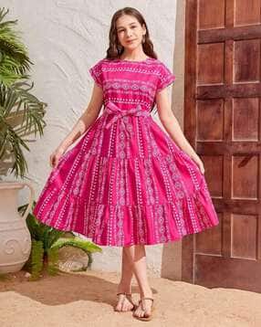 Girls Fit and Flare Dress-image-34