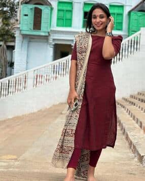 dmunesh fashion Women Straight Kurta with Pants & Dupatta-picture-19
