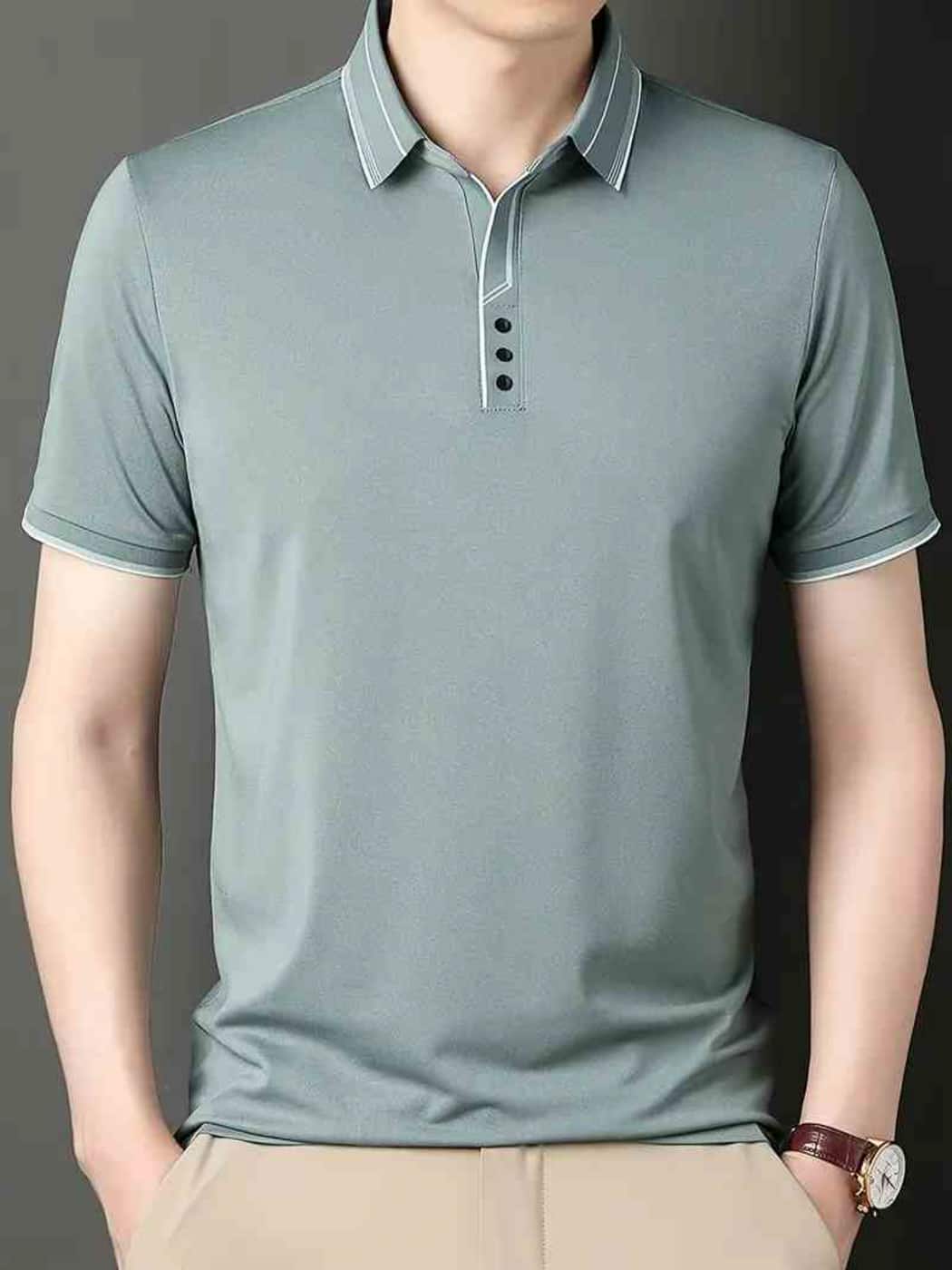 JVX CLOTHING & FASHION Men Cotton Regular Fit T-shirt For Men (Sea Green, M)