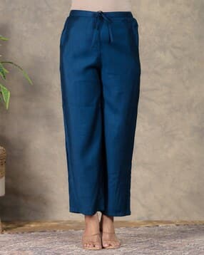 aramya  Women Cotton Elasticated with Drawstring Palazzos-picture-27