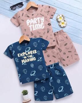 toonyport Boys Packof 2 Printed Shorts & T-Shirts Set-picture-20
