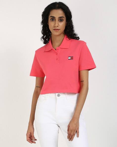 TOMMY HILFIGER Women TJW CRP Badge Slim Fit Polo T-Shirt