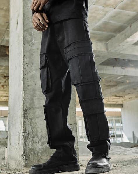 Revolution Baggy Fit 12 Pocket Cargo Mid-Rise Clean Jeans