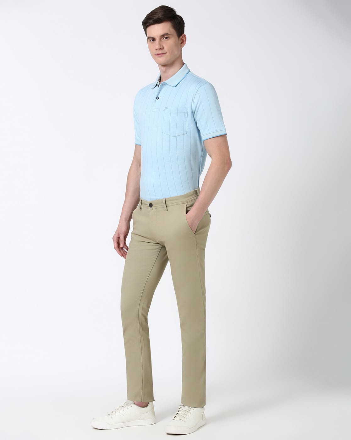 PE CASUAL TROUSER  PCTFSSKFK4, KHAKI, 32
