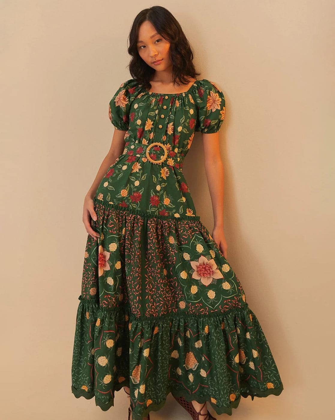 farm rio green pineapple dress Farm Rio Pineapple Guipure Mini Dress - Green