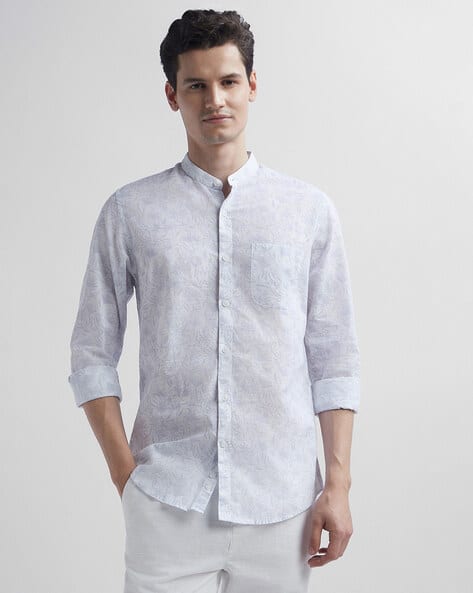 PETER ENGLAND Men Floral Print Slim Fit Shirt