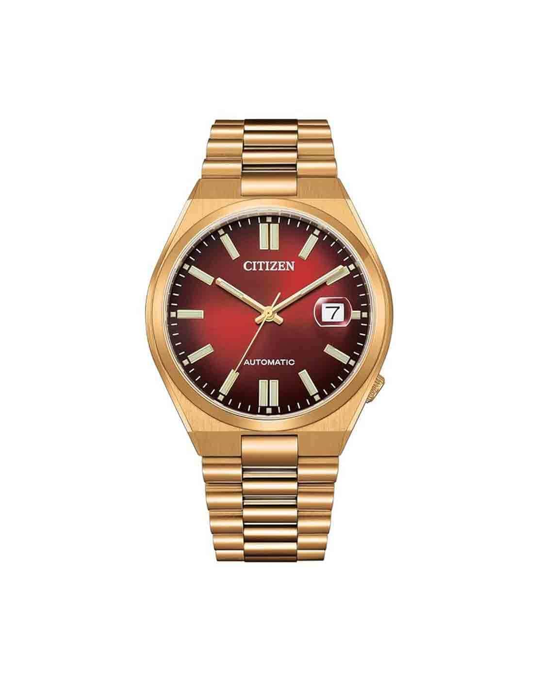 Buy Citizen Men Automatic 40 mm Size Red  Online | Ajio.com