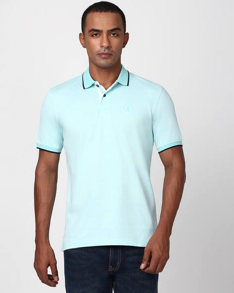 PETER ENGLAND CASUALS Men Regular Fit Cotton Polo T-Shirt