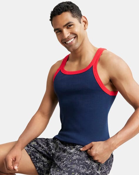 Buy Navy Red Pepper Vests for Men by Jockey Online
