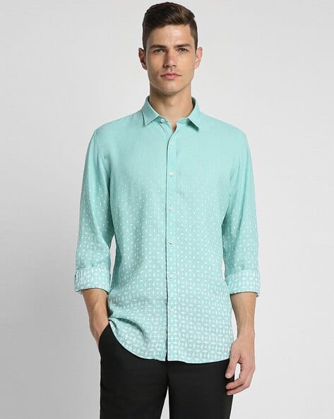 PETER ENGLAND CASUALS Men Printed Slim Fit Shirt
