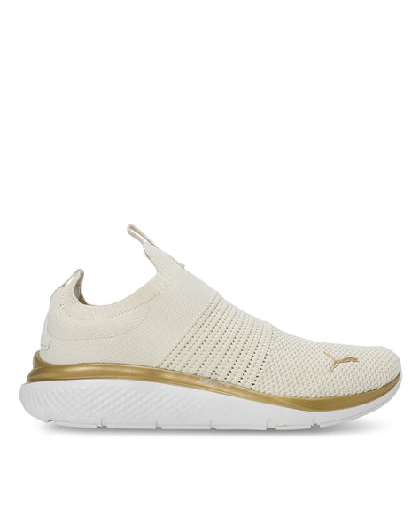 Buy Warm White-Alpine Snow-PUMA Gold Sports Shoes for Women by
