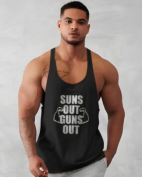 bab Men Scoop Neck Typographic Vest-picture-33