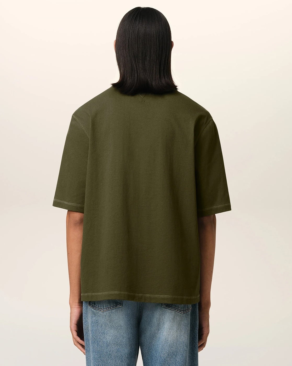 Buy Ami Paris Alexandre Mattiussi Oversized T-Shirt | Olive Green