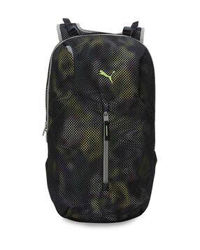 Men Self-design Everyday Backpack with Zip Closure