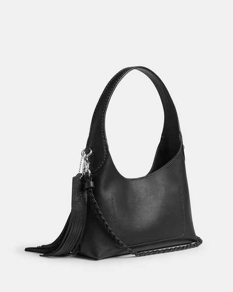 Buy Coach Brooklyn Small Fringe Shoulder Bag 23 | Black Color