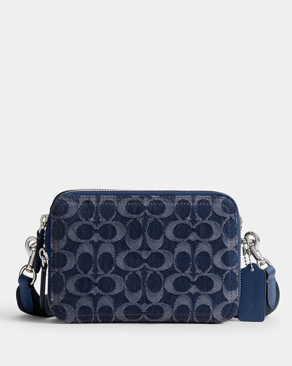 Buy Coach Signature Denim Small Charter Crossbody Bag 19 | Blue