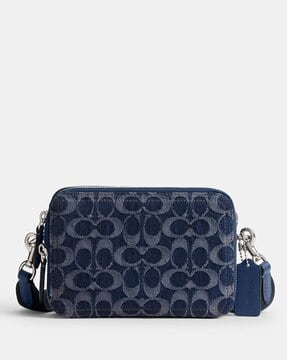 Buy Coach Signature Denim Small Charter Crossbody Bag 19 | Blue