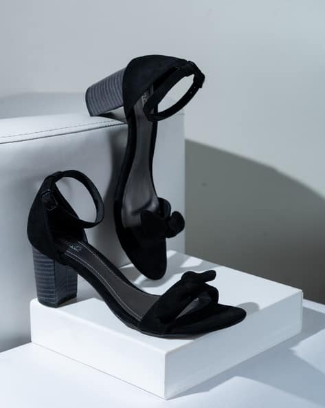 INC 5 Women Open-Toe Chunky Heeled Sandals with Ankle Strap