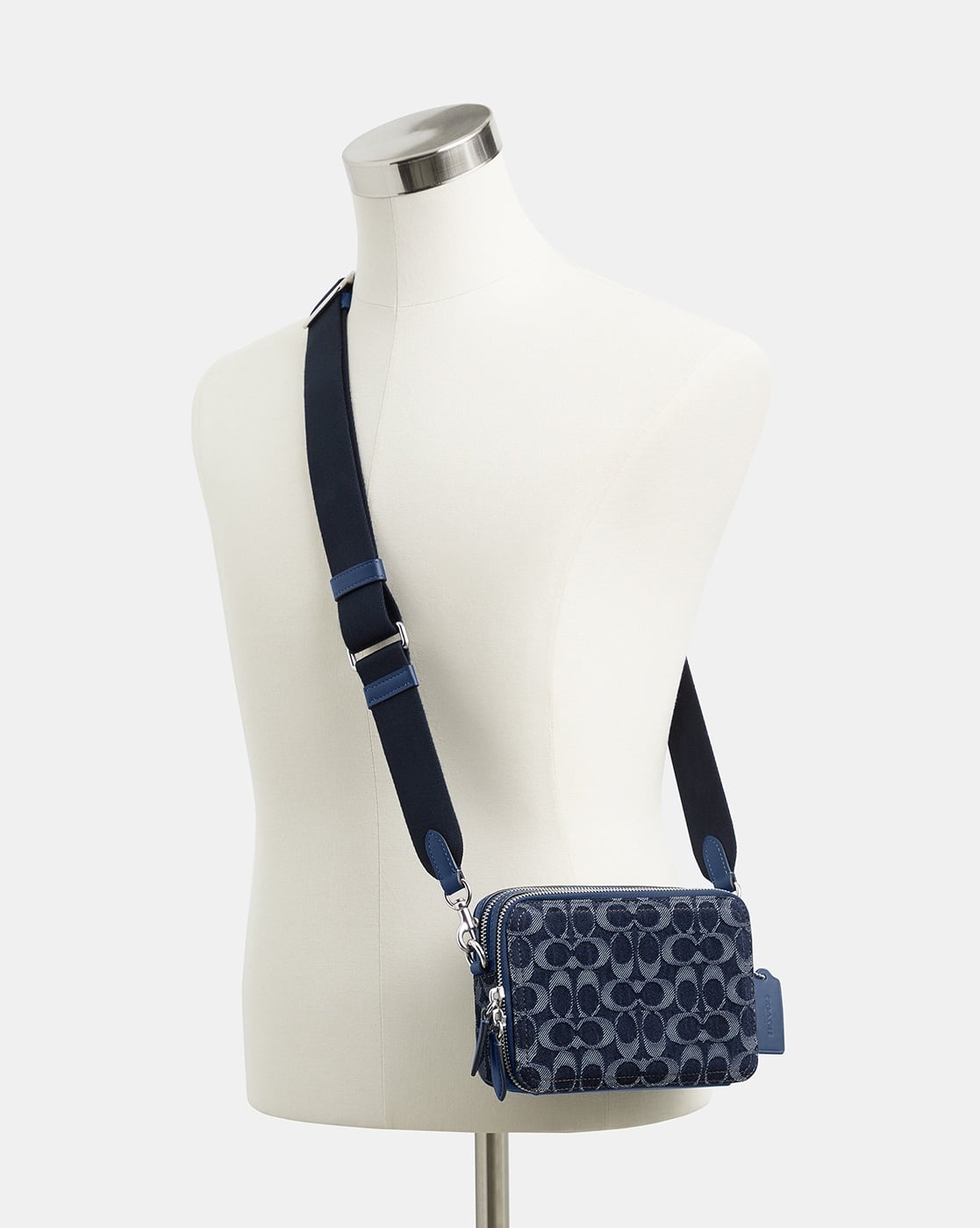 Buy Coach Signature Denim Small Charter Crossbody Bag 19 | Blue Buy Coach Signature Denim Small Charter Crossbody Bag 19 | Blue
