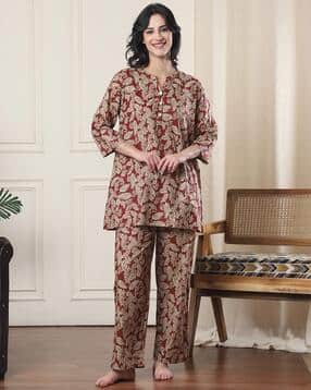 indreams Women Floral Nightwear Set-picture-34