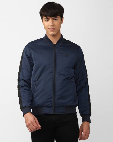 PETER ENGLAND CASUALS Men Regular Fit Bomber Jacket with Insert Pockets