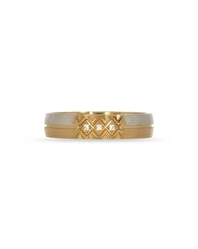 bhima jewels Men Yellow Gold Designer Horizonal Ring-picture-31