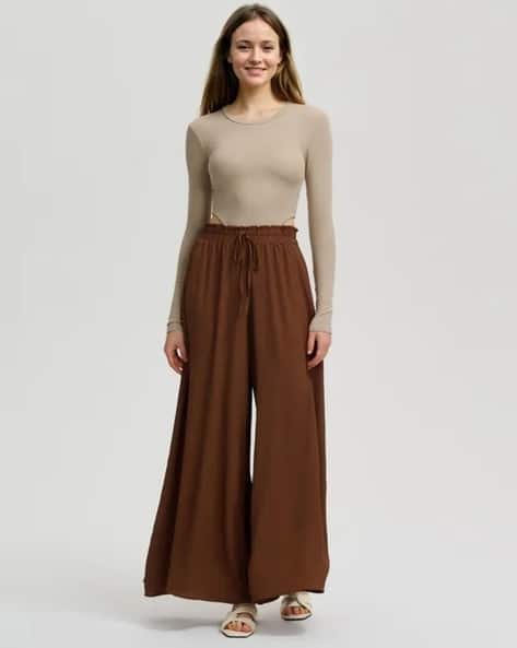KOTTY High Rise Relaxed Fit Trousers