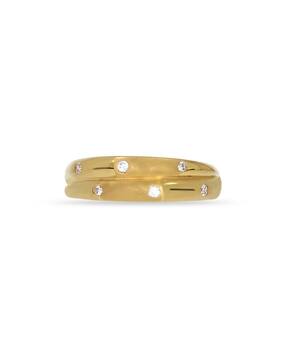 bhima jewels Men Yellow Gold Mini Stone-Studded Ring-picture-29