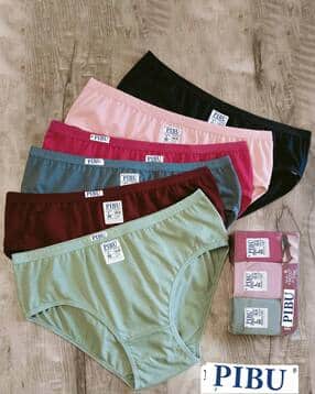    Pack of 6 Cotton High Rise Briefs-image-13