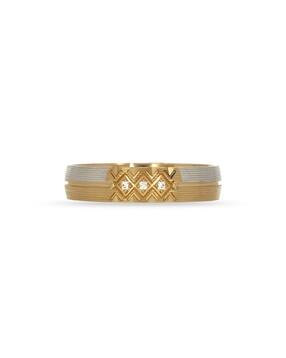 bhima jewels Men Yellow Gold Designer Horizonal Ring-picture-24