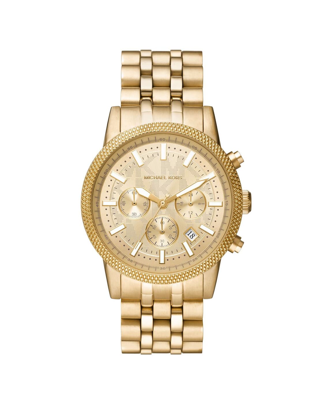 Buy Michael Kors Men Chronograph Hutton Watch MK8953 | Gold Color