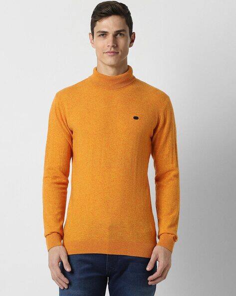 PETER ENGLAND CASUALS Men Regular Fit Turtleneck Pullover