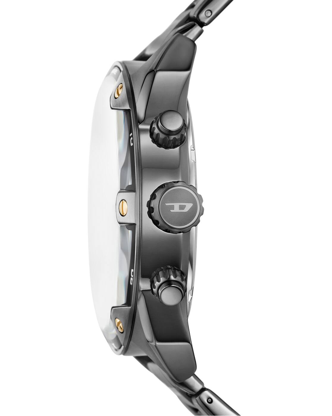Buy Diesel Men Chronograph Spiked Watch - DZ4669 | Gun-Metal Color