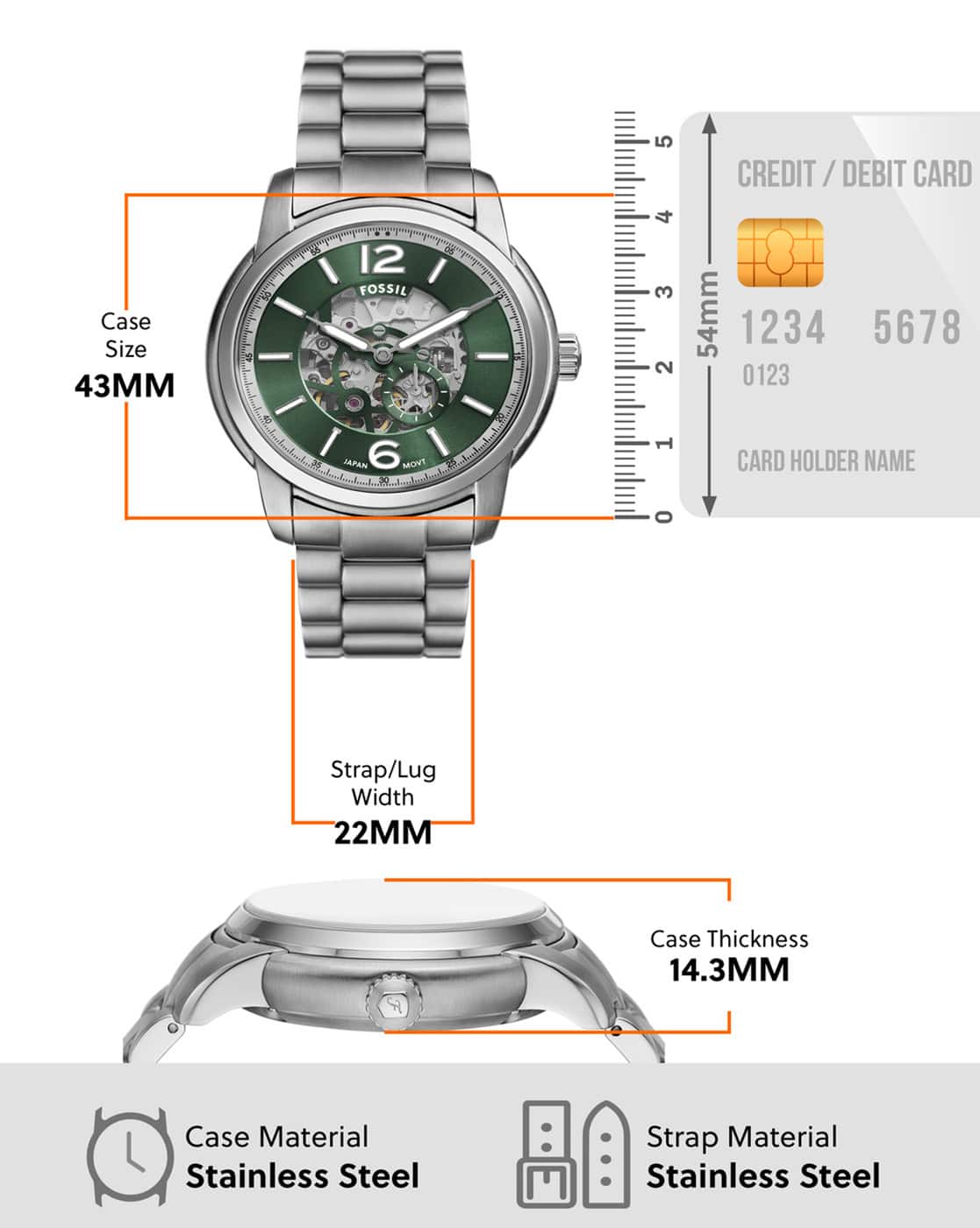 Buy Silver Watches for Men by Fossil Online